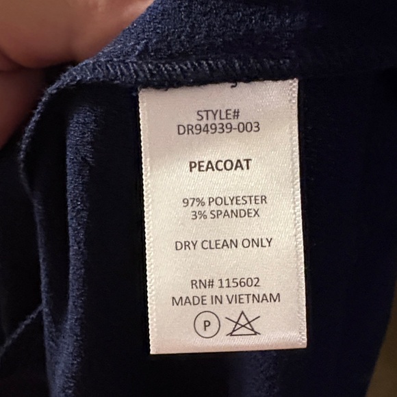 Lush Novak Split Neck 3/4 Sleeve Dress in Peacoat at Nordstrom Rack, Size Small - Picture 10 of 11